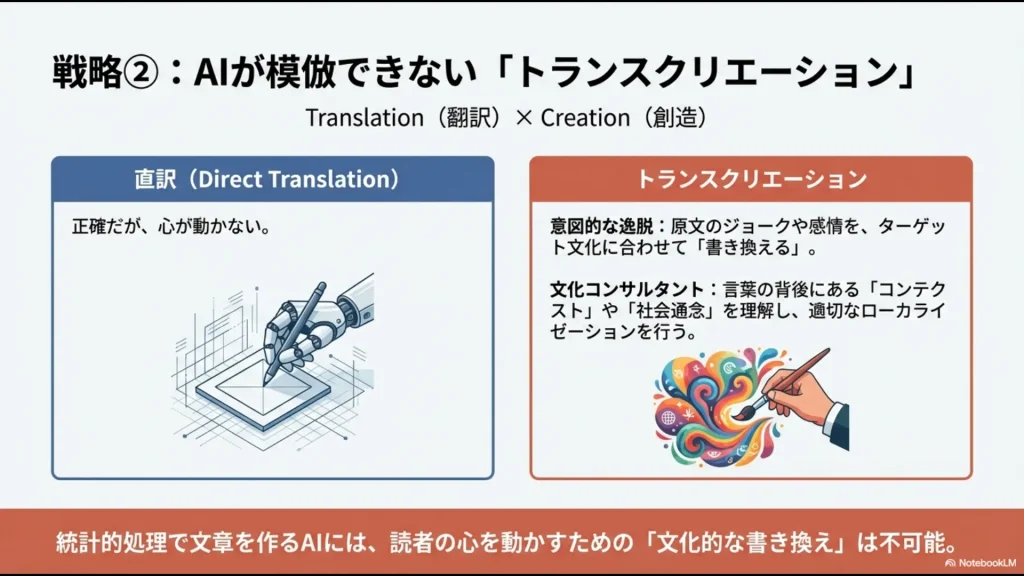 語学力をベースに、CATツールやプロンプトエンジニアリングを積み上げて生産性を高めるスキルスタックの図解