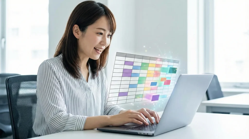 エクセルで色だけコピーするショートカット！罫線を消さない技