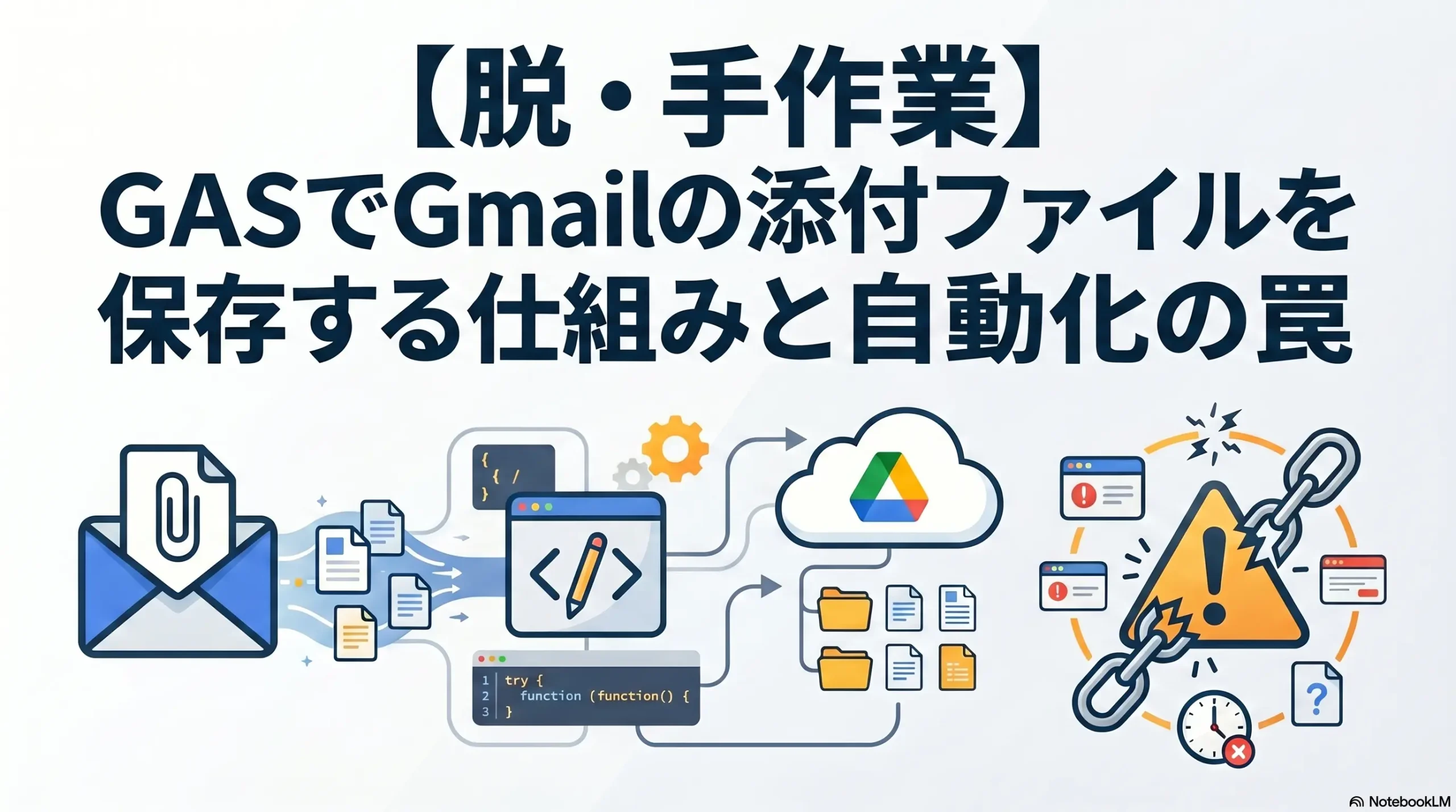【脱・手作業】GASでGmailの添付ファイルを保存する仕組みと自動化の罠