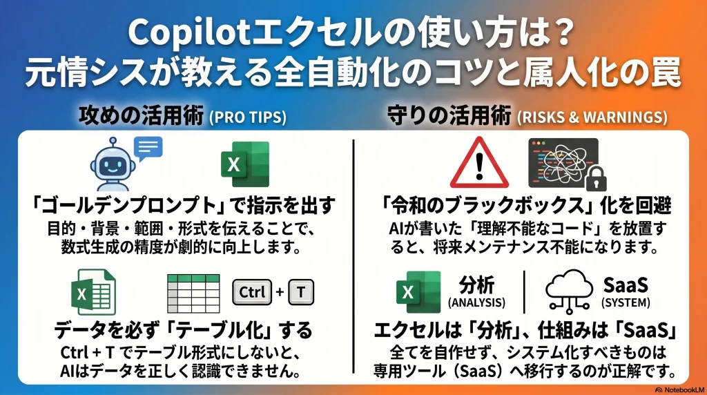 Copilot×Excelの光と影：全自動化の極意と属人化の罠