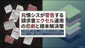 金額・宛名間違いから始まり、お詫び対応の重圧による二次災害、フォルダの混乱、二重払い等の実害へとつながるミスの連鎖図