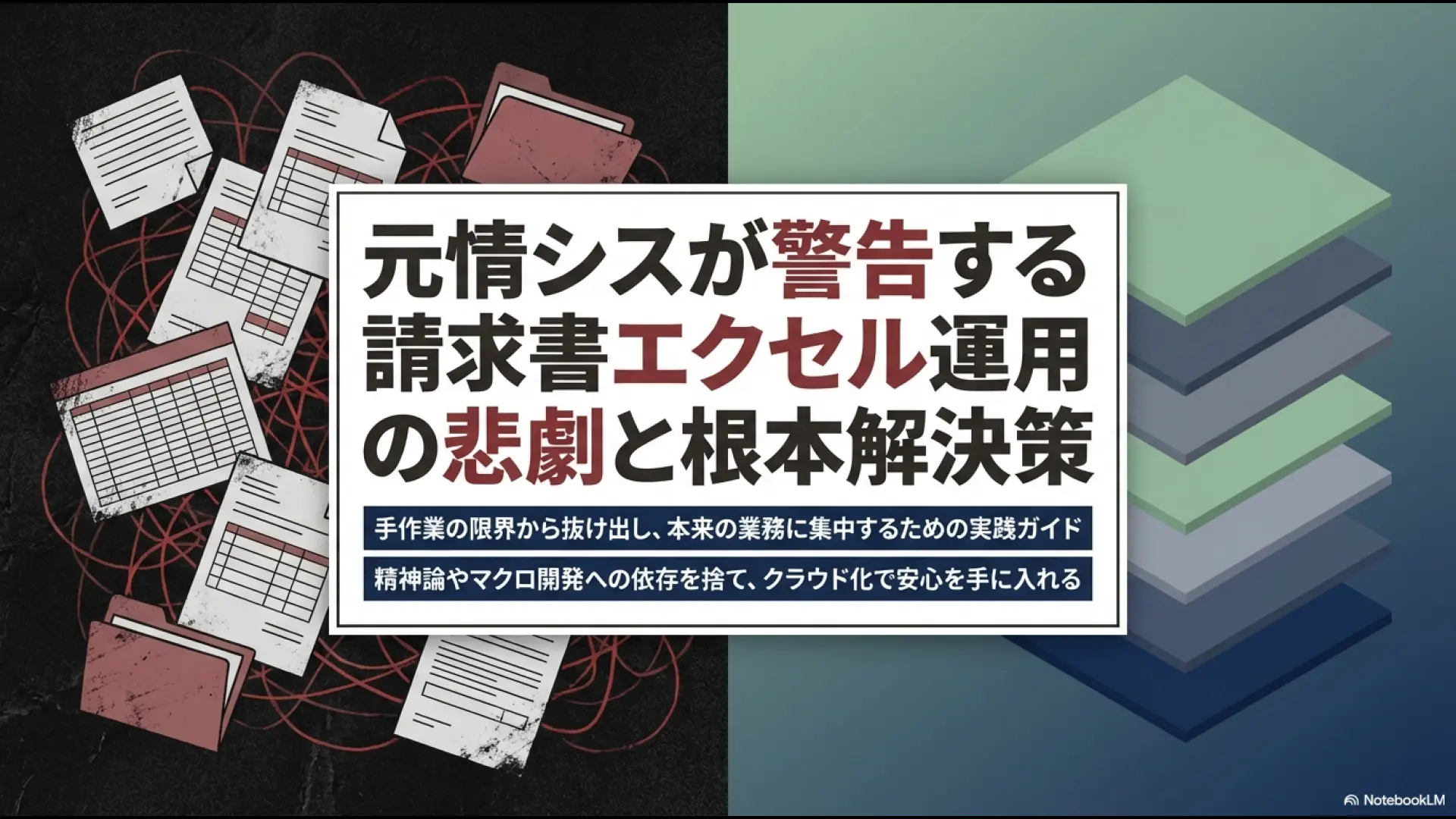 金額・宛名間違いから始まり、お詫び対応の重圧による二次災害、フォルダの混乱、二重払い等の実害へとつながるミスの連鎖図