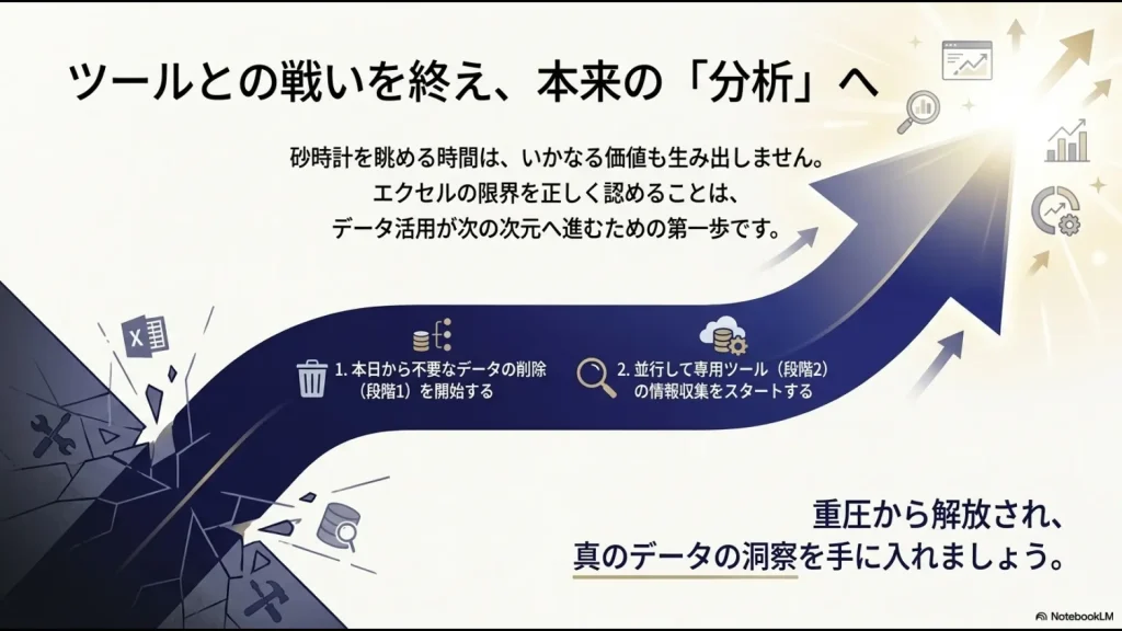 本来の分析業務へ進むためのネクストステップ