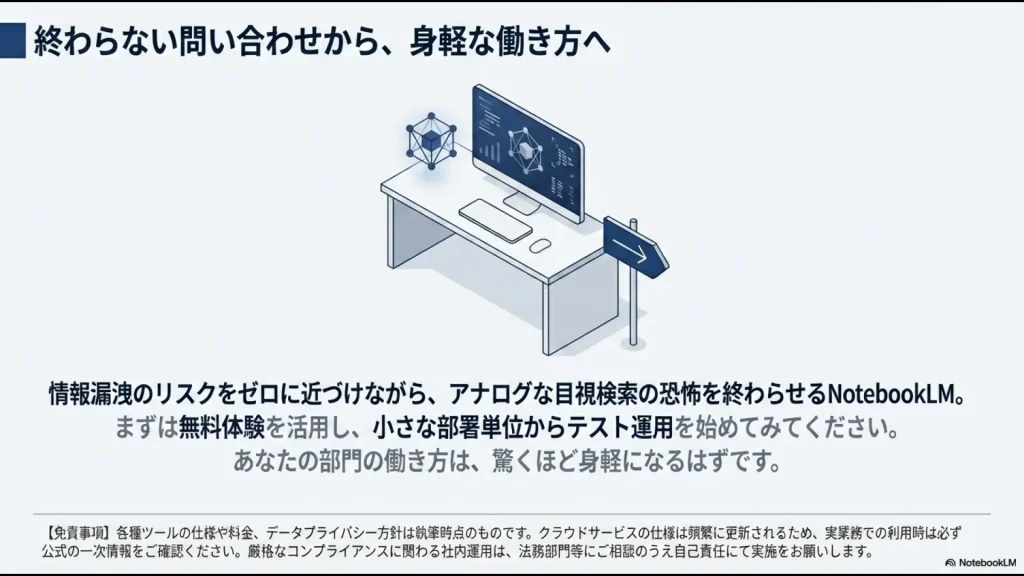 アナログな目視検索から解放され、AIを活用して効率化したデスクワークのイメージイラスト