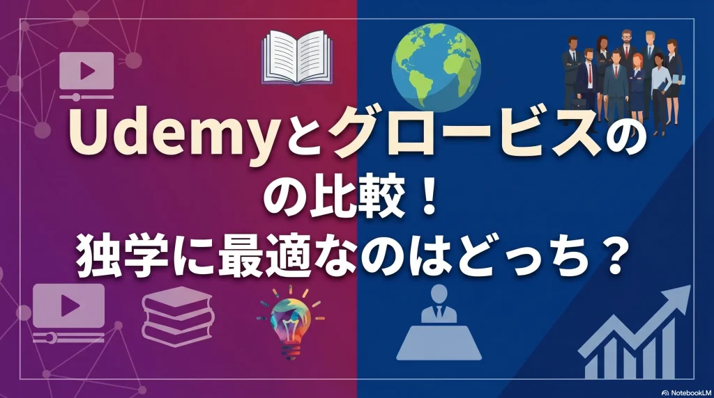 Udemyとグロービスの比較！独学に最適なのはどっち？