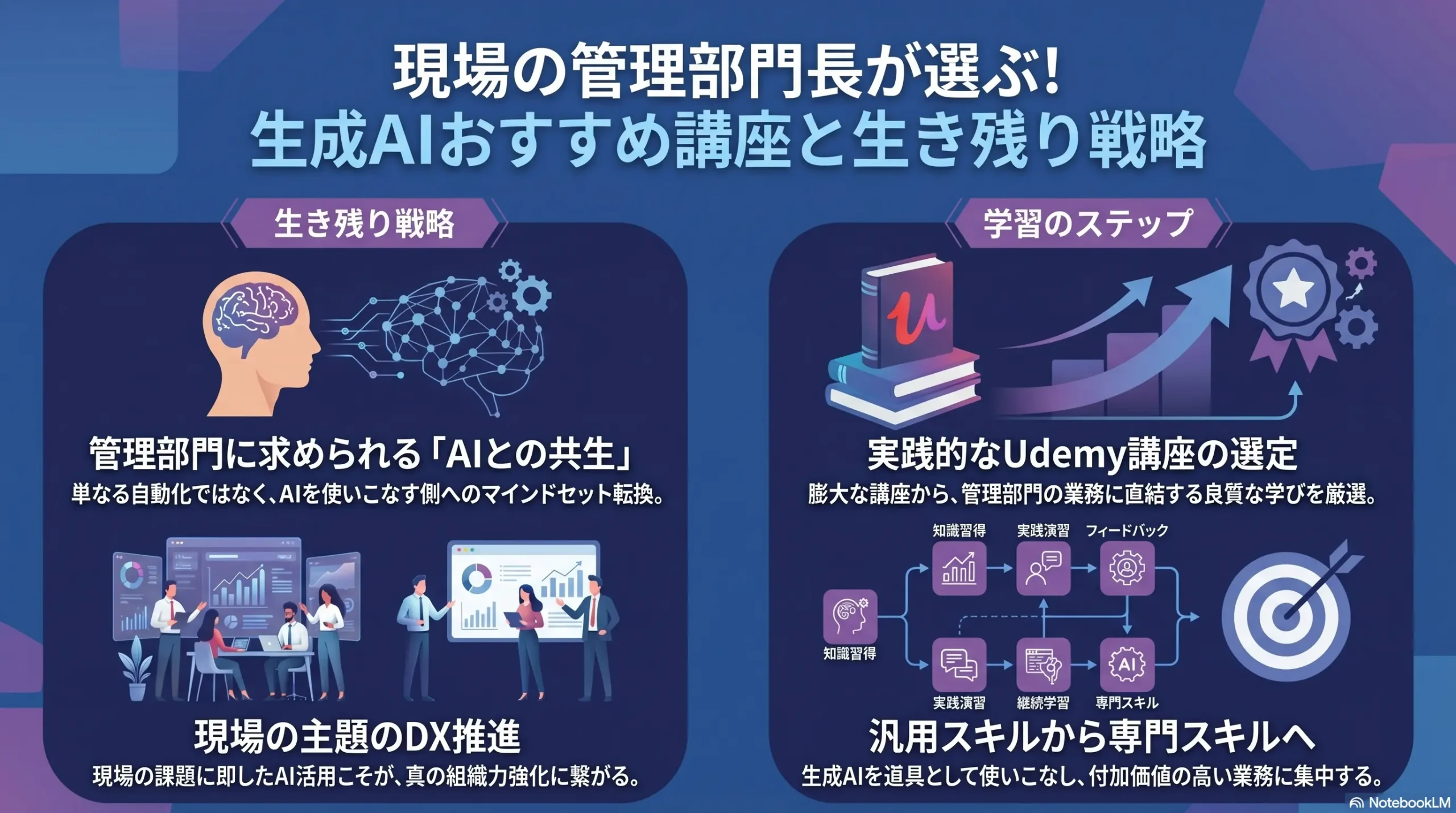 現場の管理部門長が選ぶUdemy生成AIおすすめ講座と生き残り戦略