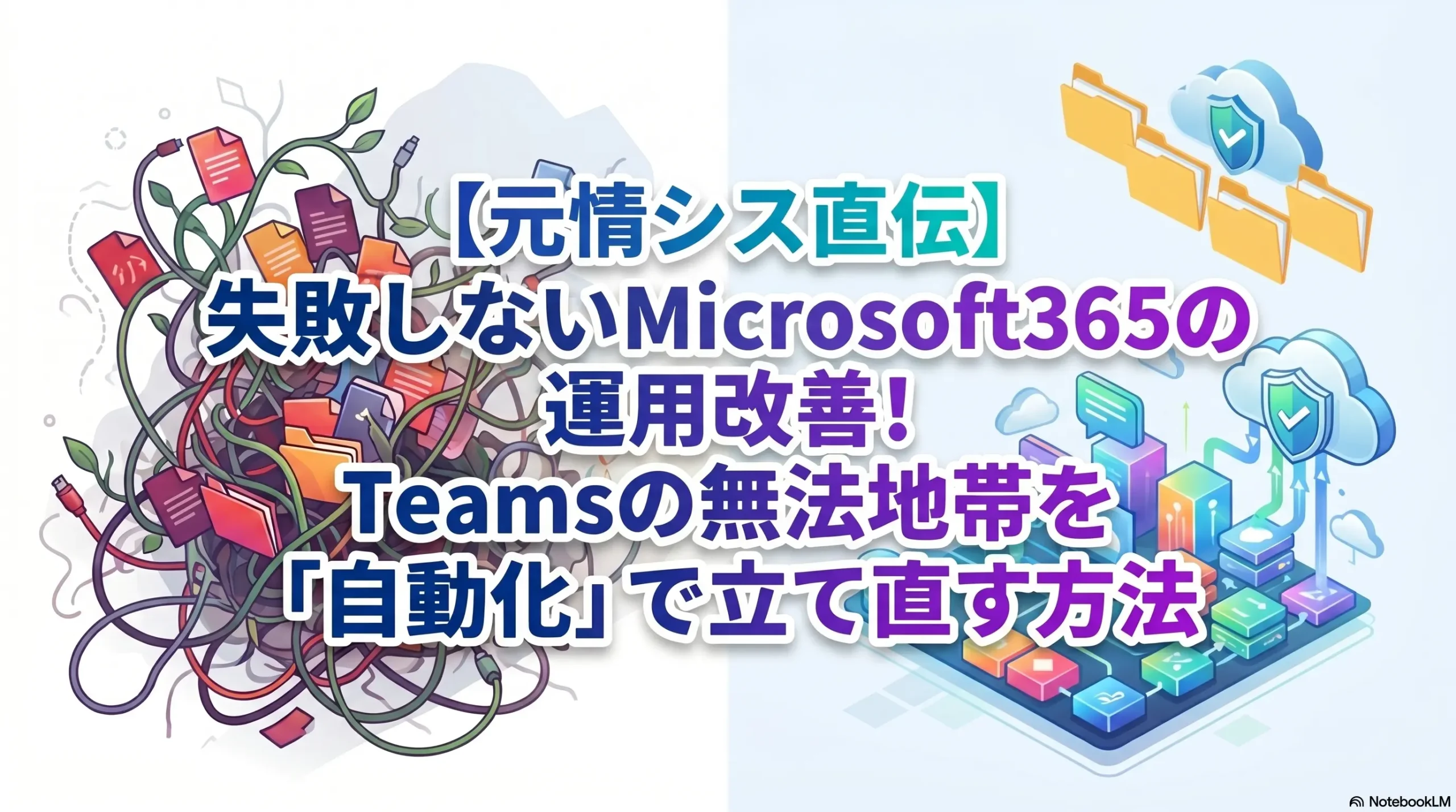 【元情シス直伝】失敗しないmicrosoft365の運用改善！Teamsの無法地帯を「自動化」で立て直す方法