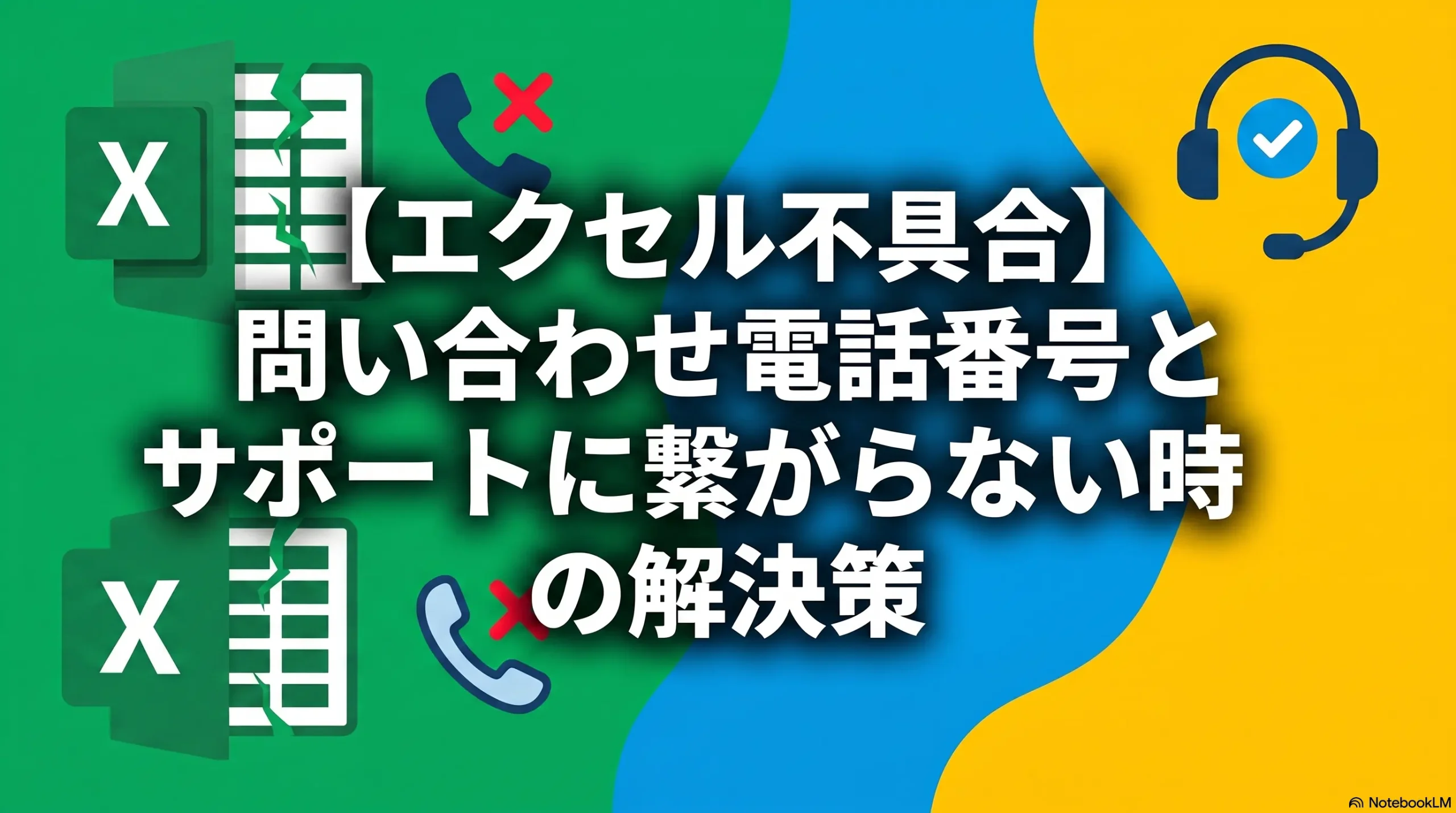 【エクセル不具合】問い合わせ電話番号とサポートに繋がらない時の解決策