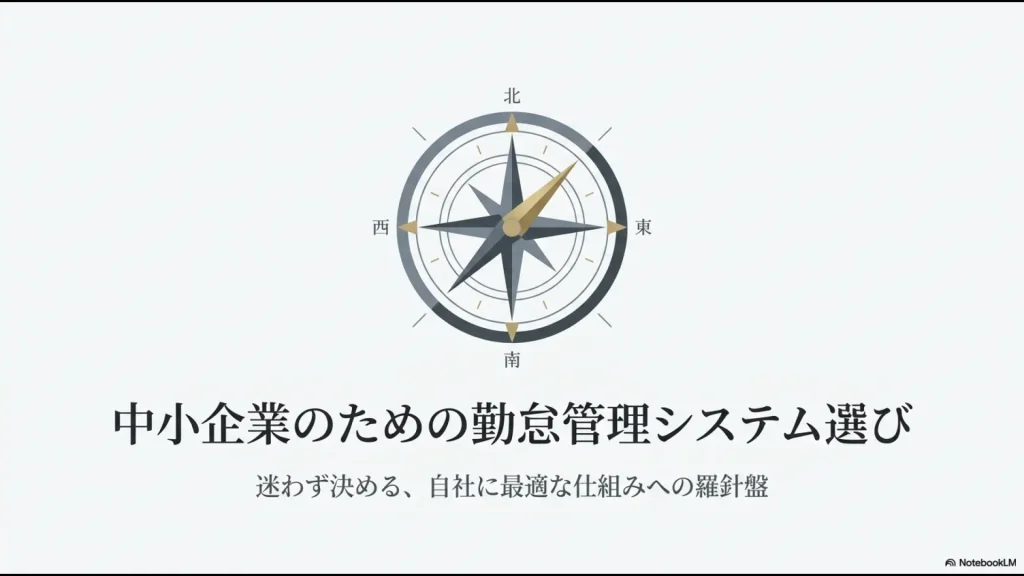 中小企業が自社に合う勤怠管理システムを選ぶための羅針盤