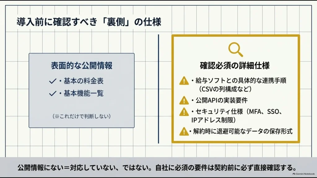 Relix勤怠導入前に確認したい給与連携・API・セキュリティ・データ保存の仕様